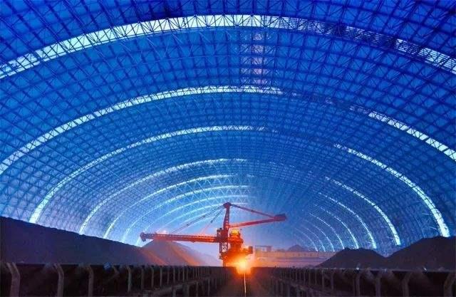 兰溪亿优钢构工程师为您解析原料场封闭技术的特点和类型
